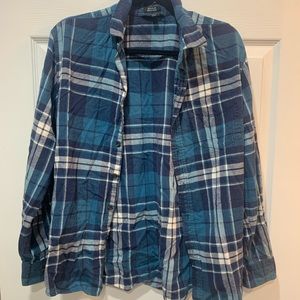 Oversized Blue Flannel